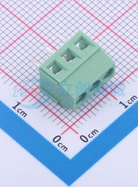 TY381-3.5-03P-14-00AH螺钉式接线端子3.5mm 1x3P直插绿色