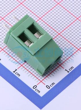 DB129VG-5.08-2P-GN-S螺钉式接线端子5.08mm 1x2P直插绿色