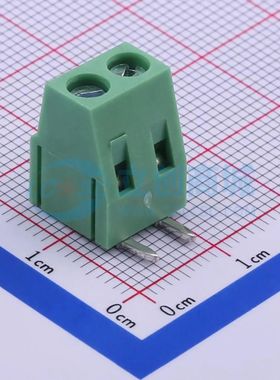 DB128R-5.0-2P-GN-S螺钉式接线端子5mm 1x2P弯插绿色