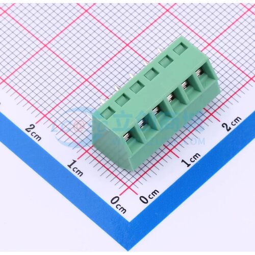 MX127S-3.5-06P-GN01-Cu-Y-A螺钉式接线端子3.5mm 1x6P直插绿色