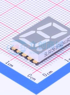 1位0.56英寸白色数码管 共阳极LED数码管SLS0561FW2A1BD可开票