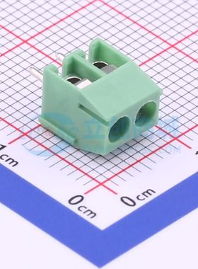 DB301V-3.5-2P-GN-S螺钉式接线端子3.5mm 1x2P直插绿色