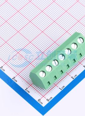 DB127S-5.08-7P-GN-S螺钉式接线端子5.08mm 1x7P直插绿色
