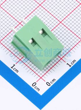 ZX-DG28V-5.0-2P螺钉式接线端子5mm 1x2P直插绿色