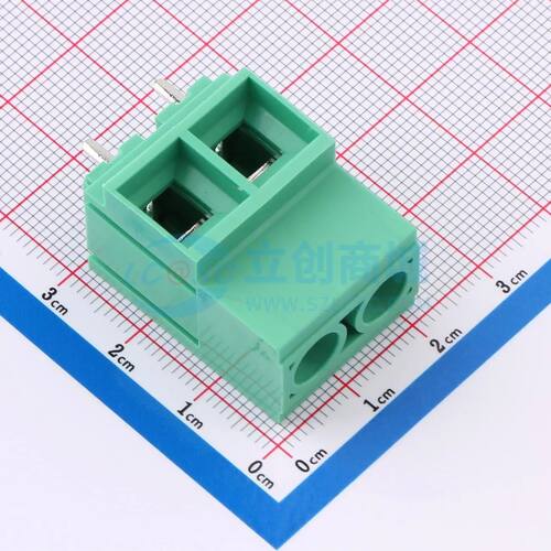 MX135T-10.16-02P-GN01-Cu-PS-A螺钉式接线端子10.16mm 1x2P直插