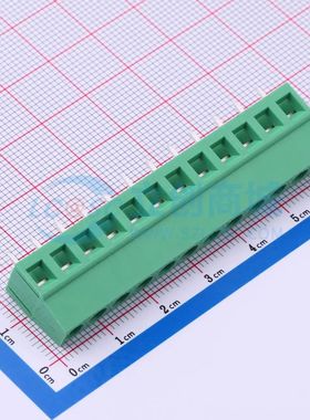 MX128-5.08-12P-GN01-Cu-Y-A螺钉式接线端子5.08mm 1x12P直插绿色
