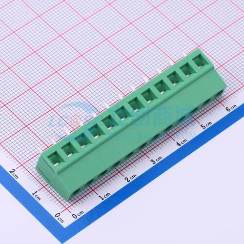 MX128-5.08-12P-GN01-Cu-Y-A螺钉式接线端子5.08mm 1x12P直插绿色