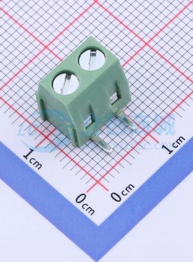 DB127R-5.0-2P-GN-S螺钉式接线端子5mm 1x2P弯插绿色