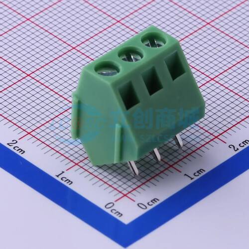 KF103-5.0-3P螺钉式接线端子5mm 1x3P直插绿色