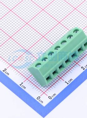 KF127S-3.81-7P螺钉式接线端子3.81mm 1x7P直插绿色