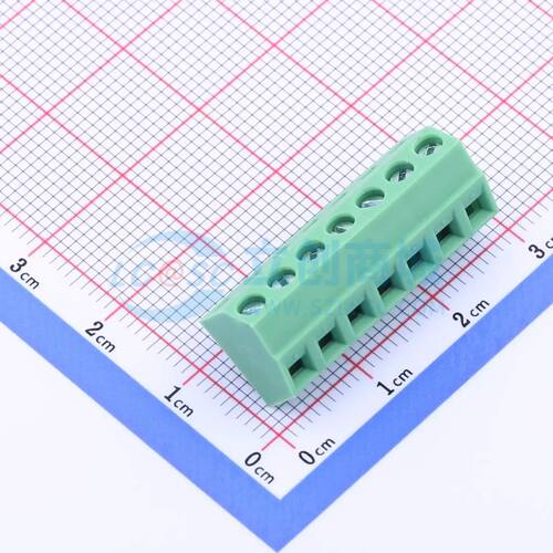 KF127S-3.81-7P螺钉式接线端子3.81mm 1x7P直插绿色
