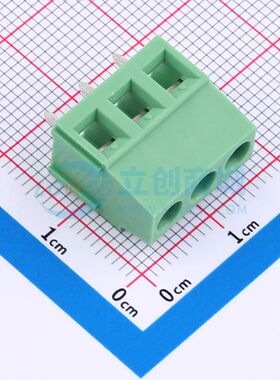 DB128L-5.08-3P-GN-S螺钉式接线端子5.08mm 1x3P直插绿色