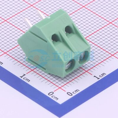 1733570螺钉式接线端子5.08mm 1x2P直插绿色