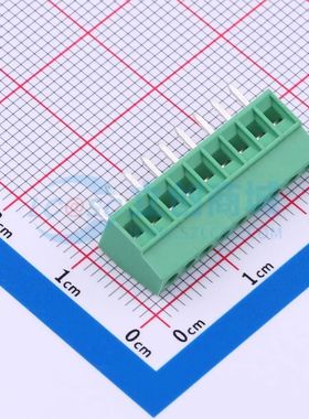 MX128-2.54-09P-GN01-Cu-Y-A螺钉式接线端子2.54mm 1x9P直插绿色