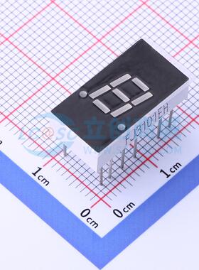 1位0.3英寸共阴红光 3、14公共脚LED数码管FJ3101EH可开票