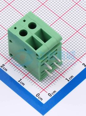 DB105R-5.0-2P-GN-S螺钉式接线端子5mm 1x2P弯插绿色
