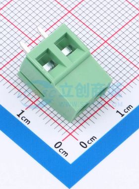 DGL500-2P28V-MG361螺钉式接线端子5mm 1x2P直插绿色