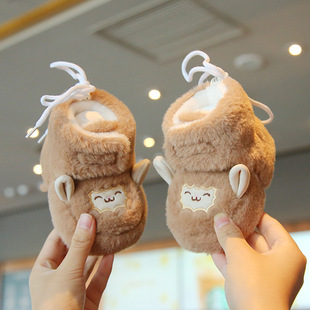 0到6个月秋冬季 步前鞋 防滑 子6到12个月小月龄宝宝外出袜鞋 婴儿鞋