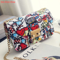 2022 New Women Bags Summer Graffiti Ladies Designer Handbags