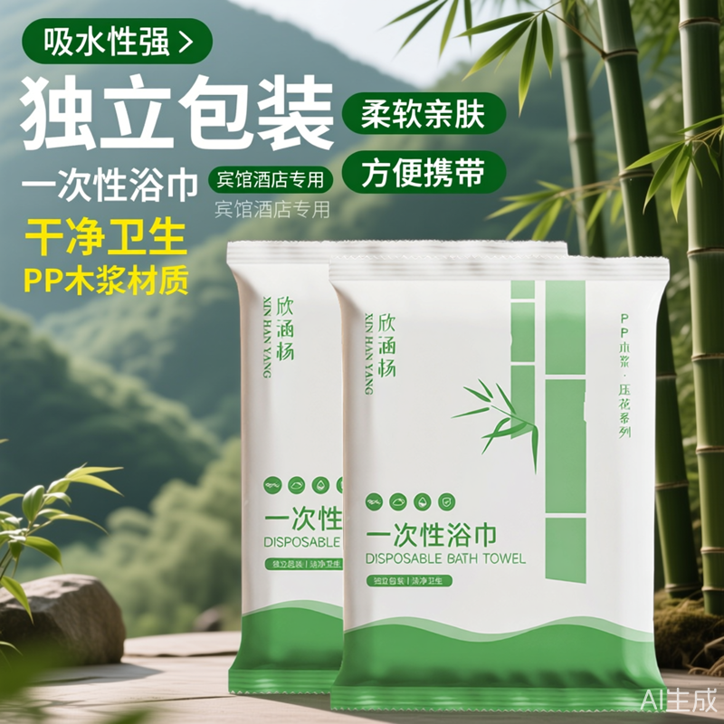 酒店吸水性强旅行便携PP木浆材质