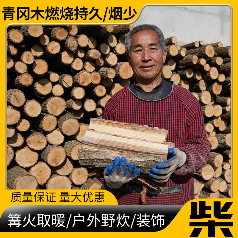 干柴耐烧户外篝火木柴野炊灶壁炉取暖生火干柴硬柴