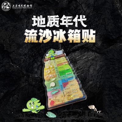 上海自然博物馆文创流沙冰箱贴