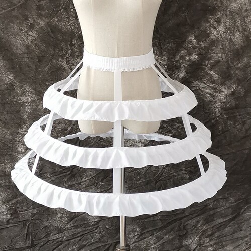 新款3圈有骨裙撑lolita洋装春夏钟型镂空荷叶边鸟笼cosplay暴力撑 - 封面