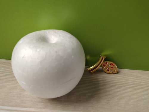 泡沫苹果模具配件金色手工材料