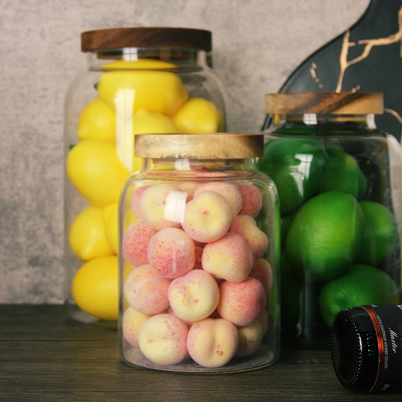 样板间厨房橱柜密封大储物瓶