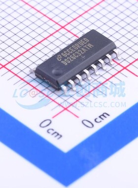 RS-485/RS-422芯片 DS26C32ATMX SOP-16 TI/德州 电子元器件配单
