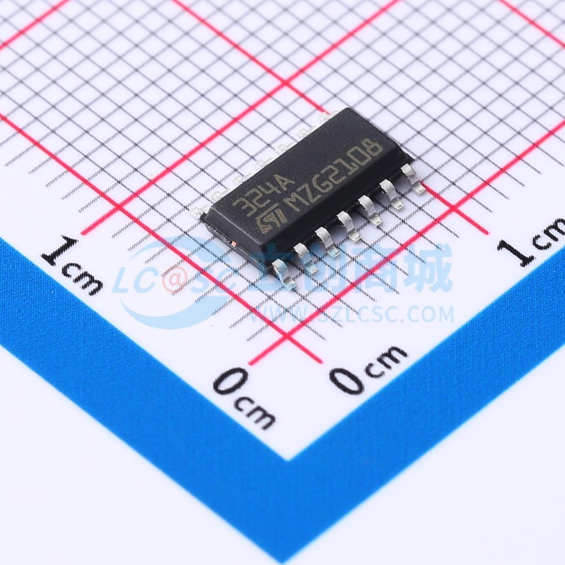 运算放大器 LM324AD SOIC-14 意法半导体芯片 电子元器件原装正品
