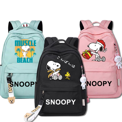 史努比花生联名米格鲁猎兔犬动漫周边学生双肩背包男女同款书包tt