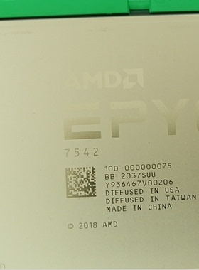 AMD 7542 cpu正式版 32核心64线程主频2.9GHZ  dell拆机 没划伤