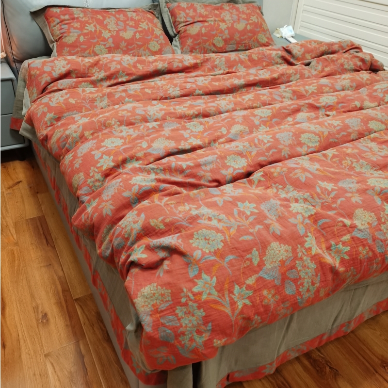 A类全棉母婴级双层纱四件套