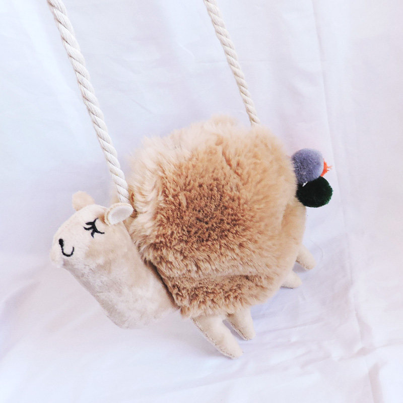 小萌妹斜挎美少女痛包羊驼毛绒青少年儿童小屏手机钥匙迷你卡通包,箱包皮具/热销女包/男包,痛包,淘宝优惠券,粉丝福利购,淘宝优惠卷