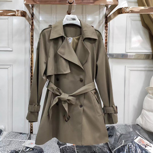 2026春秋今年流行风衣短款外套女小个子英伦风设计感小众宽松气质