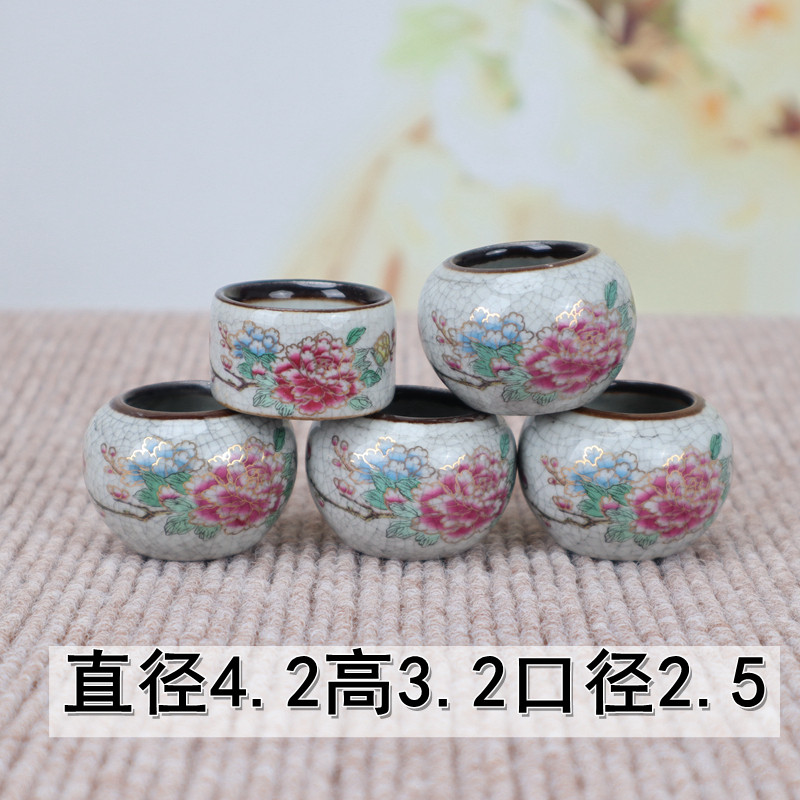 靛颏贝子绣眼鸟食罐瓷碗柳莺红子玉鸟碎瓷鸟碗鸟杯子竹鸟笼配件
