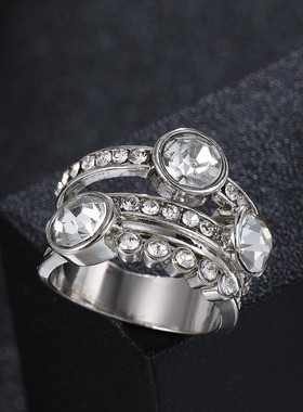 华杰欧美新品热卖指环女士戒指复古夸张简约个性女款戒指直销