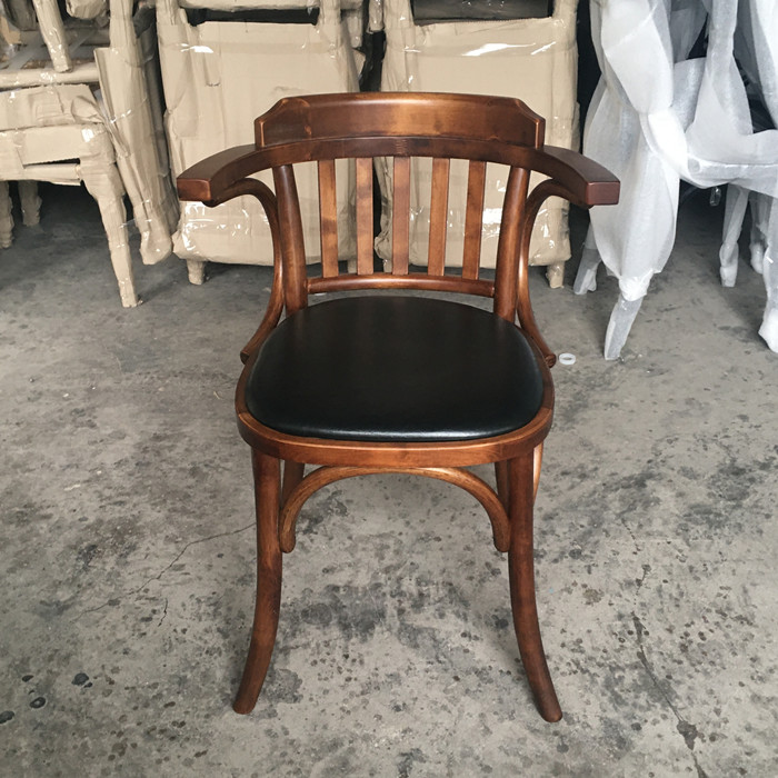 美式简约现代餐吧新款巴洛克扶手实木餐酒吧椅酒店时尚休闲多色椅