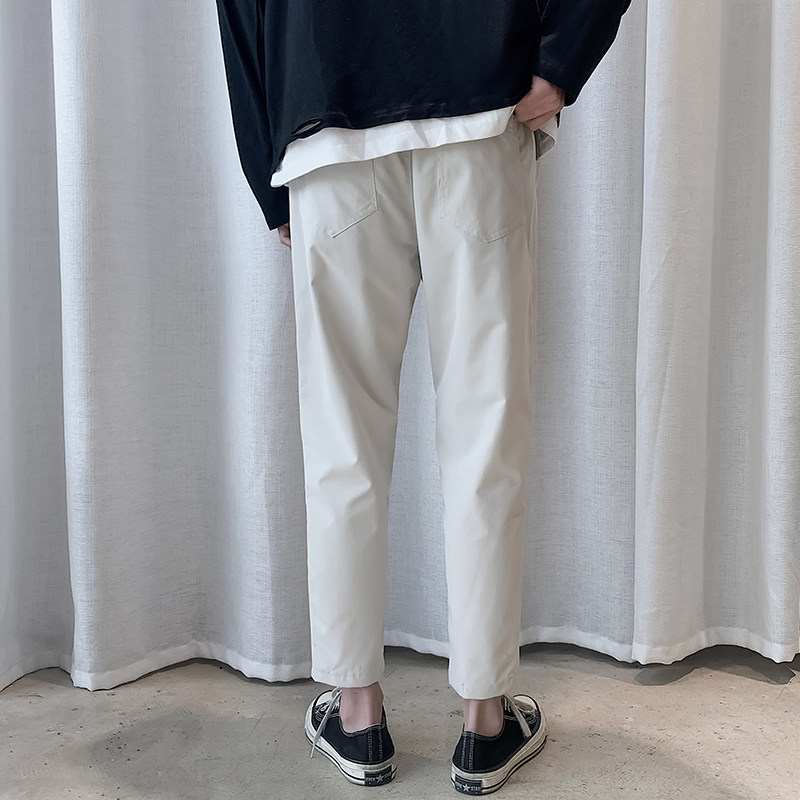 K805-P35夏季冰丝九分裤男士休闲裤大码小脚哈伦裤时尚新款裤子男,男装休闲裤,电商B280-1（原A049）