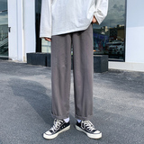 K804-P45中性风宽松直筒裤秋季男士休闲裤大码阔腿裤潮流裤子男，男装休闲裤，电商B280-1（原A049）