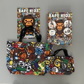 Milo彩色满印子母包 Bape Baby 大小托特包两件套单肩包休闲通勤