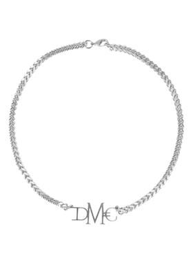 Discover Mental Club DMC金属字母项链男女潮流麻花链条个性配饰