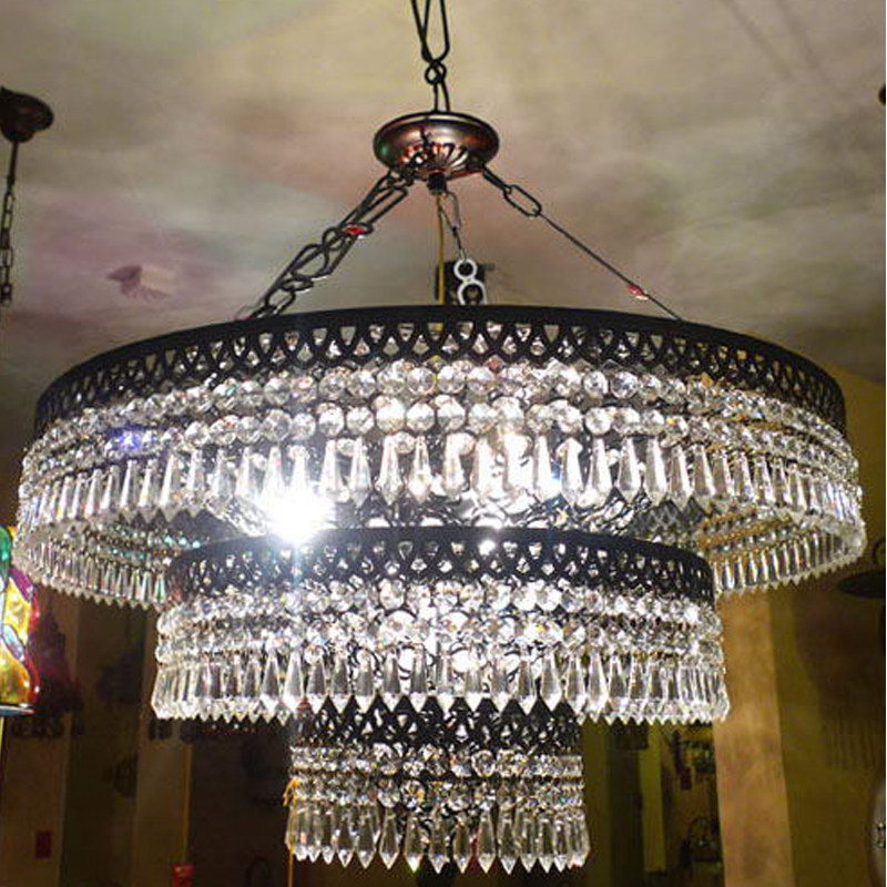 地中海东南亚风格楼梯灯 欧式复古大吊灯 酒店大堂灯 别墅灯具