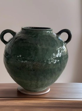 景德镇陶瓷花瓶家居客厅摆件绿植水培花瓶玄关插花茶室民宿装饰品