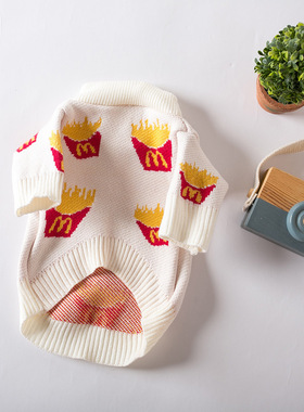 新款速卖通宠物潮牌网红衣服狗狗猫咪法斗雪纳瑞小猫冬款卫衣毛衣