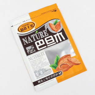 磨砂巴旦木休闲食品包装袋塑料袋子礼品袋特产干果坚果自封袋500g