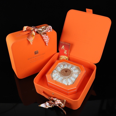 包装盒丝巾手提橙色盒通用礼品盒