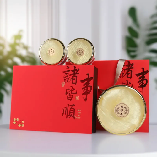 诸事皆顺包装盒双拼三拼礼品盒石斛西洋参鱼胶干货四拼六拼空盒子
