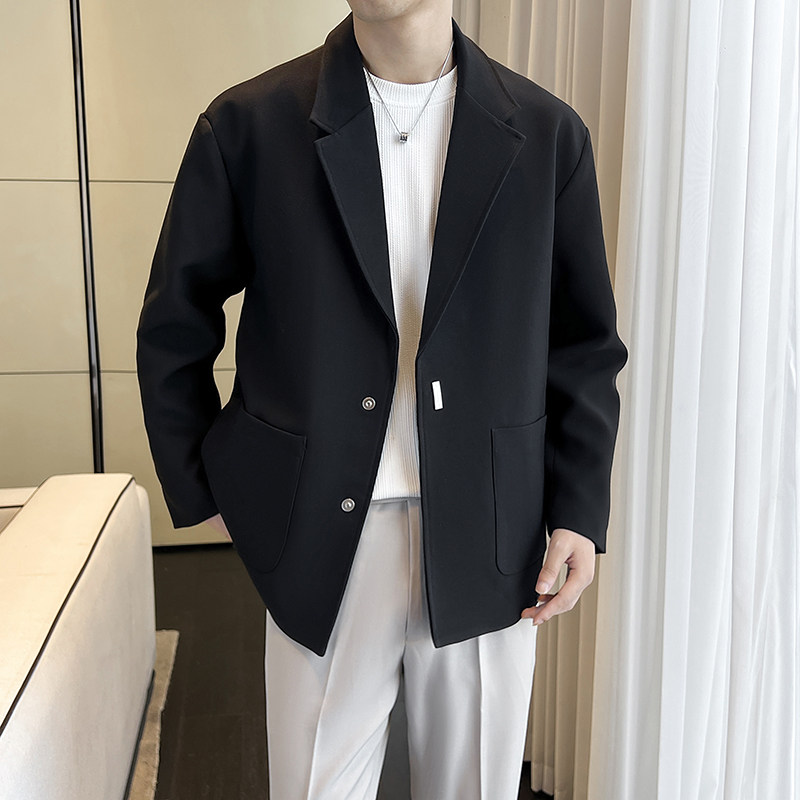 2025秋季新款男士休闲帅气磁吸扣西装外套W208-P100,男装西服套装,电商B307
